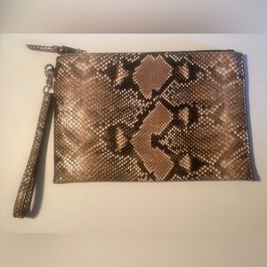 Reptile Print Wristlet. INC International Concepts. Like New Condition.